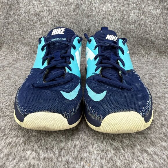 ✅Womens 7.5 Youth 6Y Nike Team Hustle D7 Sneakers Blue Athletic Rubber Sole Shoe - Picture 5 of 13